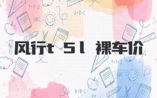 风行t5l裸车价