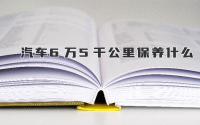 汽车6万5千公里保养什么