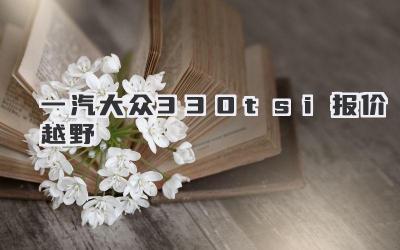 一汽大众330tsi报价越野