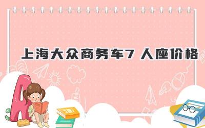 上海大众商务车7人座价格