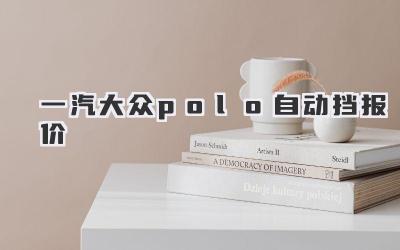 一汽大众polo自动挡报价