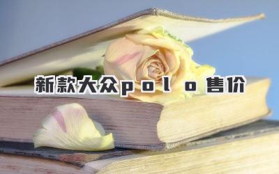 新款大众polo售价