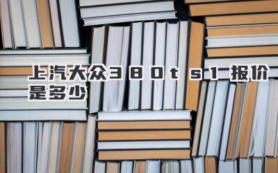 上汽大众380ts1报价是多少