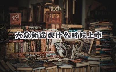 大众新途观什么时候上市