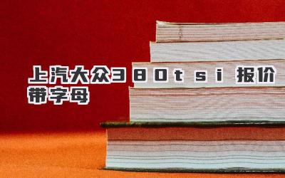 上汽大众380tsi报价带字母