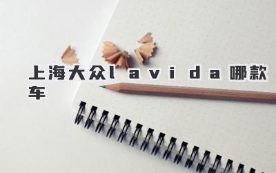 上海大众lavida哪款车