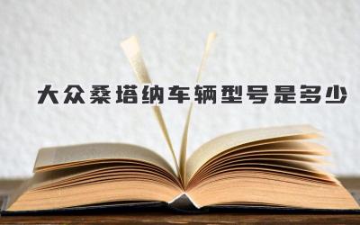 大众桑塔纳车辆型号是多少